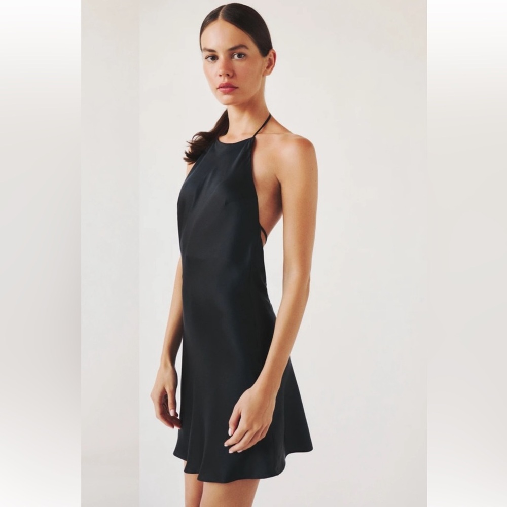 Reformation Black Mini Dress